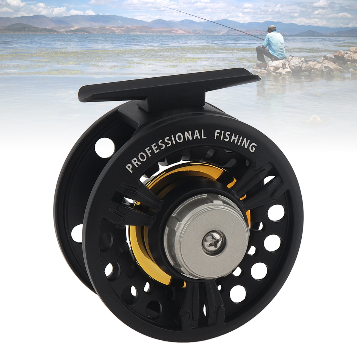 Ice Fishing Reel - 3BB الكرة تحمل كامل المعادن يطير