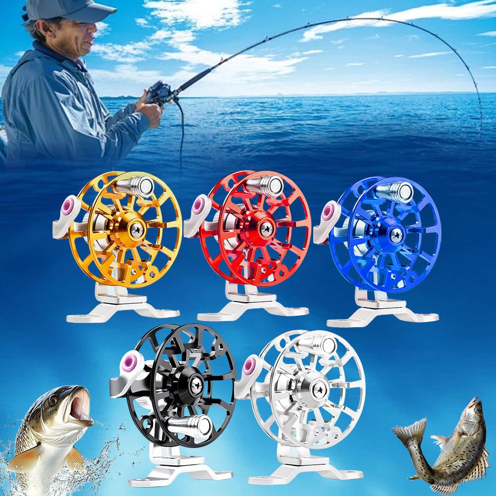 بكرة صيد معدنية صغيرة محمولة،  - مراجعة Ice Fishing Reel وسعره