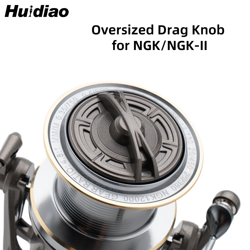 HUIDIAO مقبض سحب كبير الحجم غط - مراجعة Reel Drag Knob وسعره